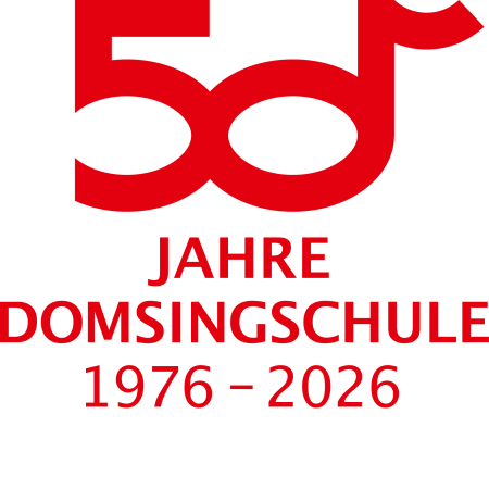 Logo Jubiläum Domsingschule
