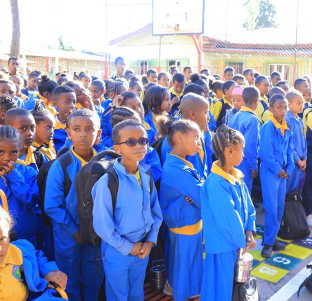 Schulkinder der German Church School Addis Abeba