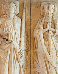 Das Grabmal (1226) Heinrich der Löwe und Mathilde von England