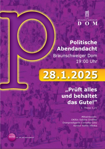 Plakat Politische Abendandacht