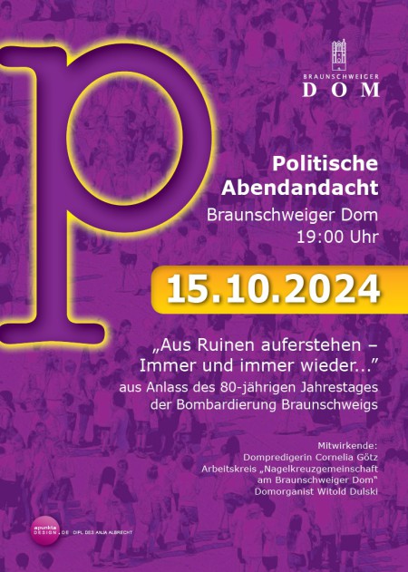 Plakat Politische Abendandacht