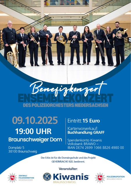 Plakat Benefizkonzert 9.10.2025