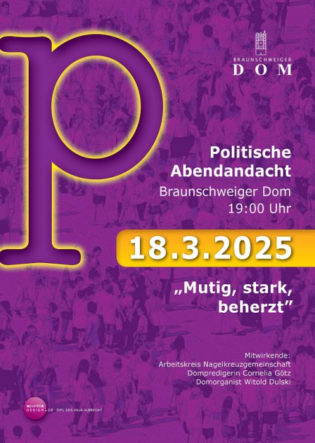 Plakat Politische Abendandacht